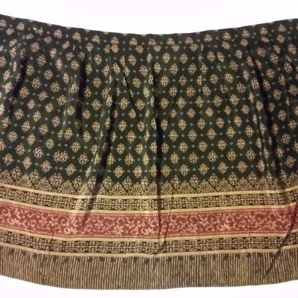 NWT Petite Sophisticate Silk Wrap-Round Skirt 12P - Picture 2 of 7